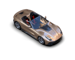 Realistic sport car isolated on background. 3d rendering - illustration png