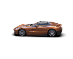 Realistic sport car isolated on background. 3d rendering - illustration png