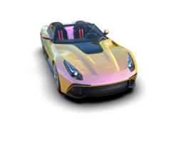 Realistic sport car isolated on background. 3d rendering - illustration png