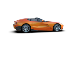 Realistic sport car isolated on background. 3d rendering - illustration png