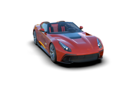 Realistic sport car isolated on background. 3d rendering - illustration png