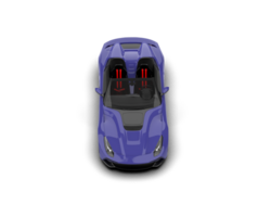 Realistic sport car isolated on background. 3d rendering - illustration png