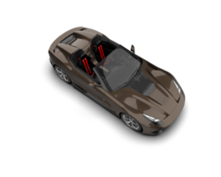 Realistic sport car isolated on background. 3d rendering - illustration png