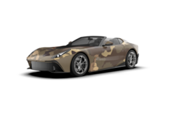 Realistic sport car isolated on background. 3d rendering - illustration png