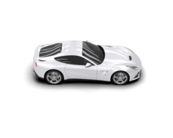 Realistic sport car isolated on background. 3d rendering - illustration png