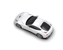 Realistic sport car isolated on background. 3d rendering - illustration png