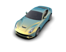 Realistic sport car isolated on background. 3d rendering - illustration png