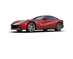 Realistic sport car isolated on background. 3d rendering - illustration png