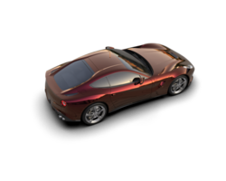 Realistic sport car isolated on background. 3d rendering - illustration png