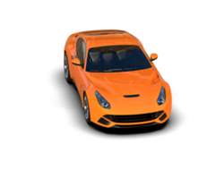 Realistic sport car isolated on background. 3d rendering - illustration png