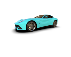 Realistic sport car isolated on background. 3d rendering - illustration png