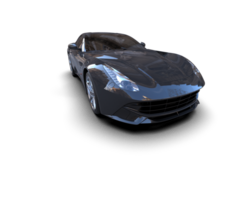 Realistic sport car isolated on background. 3d rendering - illustration png