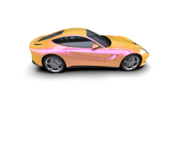 Realistic sport car isolated on background. 3d rendering - illustration png