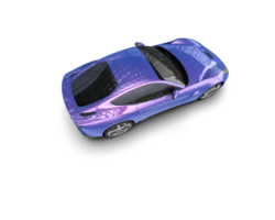 Realistic sport car isolated on background. 3d rendering - illustration png