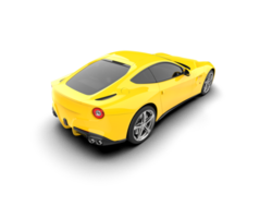 Realistic sport car isolated on background. 3d rendering - illustration png