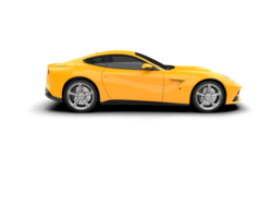 Realistic sport car isolated on background. 3d rendering - illustration png