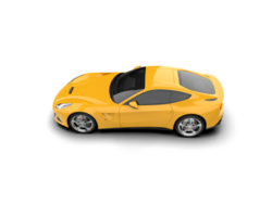 Realistic sport car isolated on background. 3d rendering - illustration png