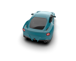 Realistic sport car isolated on background. 3d rendering - illustration png