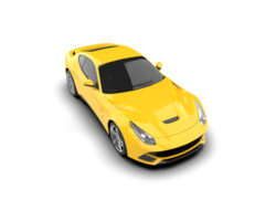 Realistic sport car isolated on background. 3d rendering - illustration png