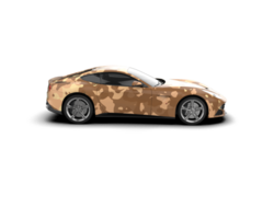 Realistic sport car isolated on background. 3d rendering - illustration png