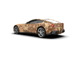 Realistic sport car isolated on background. 3d rendering - illustration png