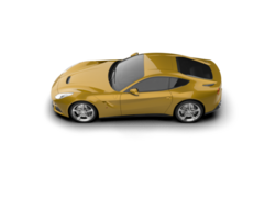 Realistic sport car isolated on background. 3d rendering - illustration png