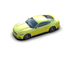 Realistic sport car isolated on background. 3d rendering - illustration png