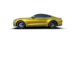 Realistic sport car isolated on background. 3d rendering - illustration png