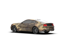 Realistic sport car isolated on background. 3d rendering - illustration png