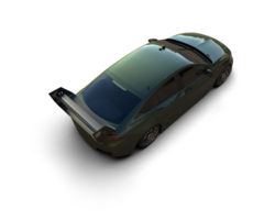 Realistic sport car isolated on background. 3d rendering - illustration png