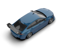 Realistic sport car isolated on background. 3d rendering - illustration png