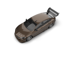 Realistic sport car isolated on background. 3d rendering - illustration png
