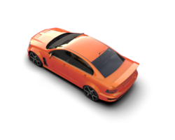 Realistic sport car isolated on background. 3d rendering - illustration png