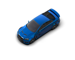 Realistic sport car isolated on background. 3d rendering - illustration png