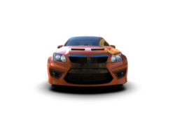 Realistic sport car isolated on background. 3d rendering - illustration png