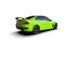 Realistic sport car isolated on background. 3d rendering - illustration png