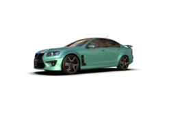 Realistic sport car isolated on background. 3d rendering - illustration png