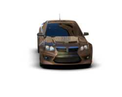 Realistic sport car isolated on background. 3d rendering - illustration png