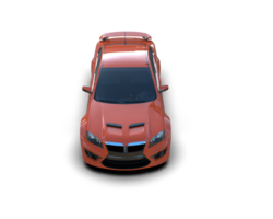 Realistic sport car isolated on background. 3d rendering - illustration png