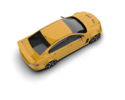 Realistic sport car isolated on background. 3d rendering - illustration png