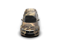 Realistic sport car isolated on background. 3d rendering - illustration png
