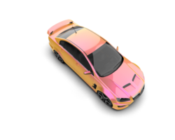 Realistic sport car isolated on background. 3d rendering - illustration png