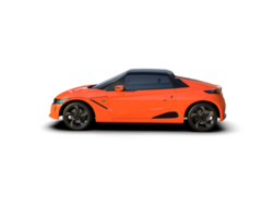 Realistic sport car isolated on background. 3d rendering - illustration png