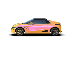 Realistic sport car isolated on background. 3d rendering - illustration png