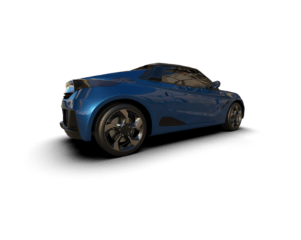 realista deporte coche aislado en antecedentes. 3d representación - ilustración png