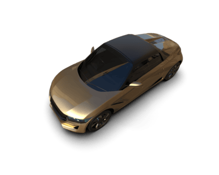 realista deporte coche aislado en antecedentes. 3d representación - ilustración png