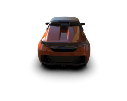 realista deporte coche aislado en antecedentes. 3d representación - ilustración png