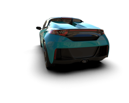 realista deporte coche aislado en antecedentes. 3d representación - ilustración png