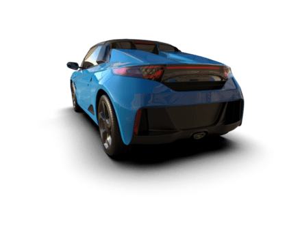 realista deporte coche aislado en antecedentes. 3d representación - ilustración png