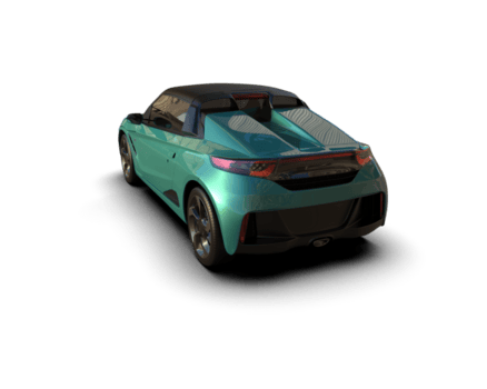 realista deporte coche aislado en antecedentes. 3d representación - ilustración png